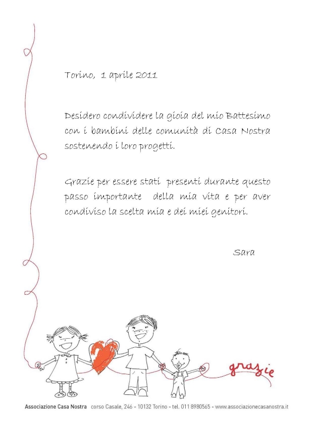 pergamena battesimo